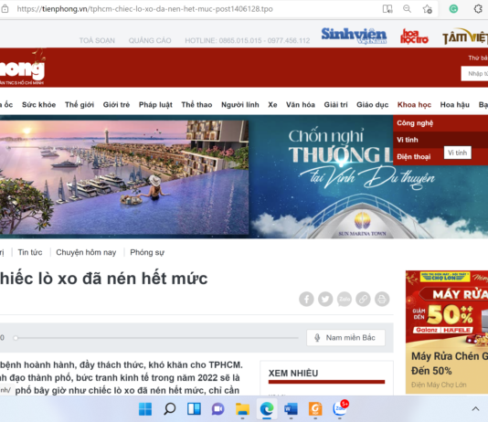 Trả lời phỏng vấn báo Tiền Phòng