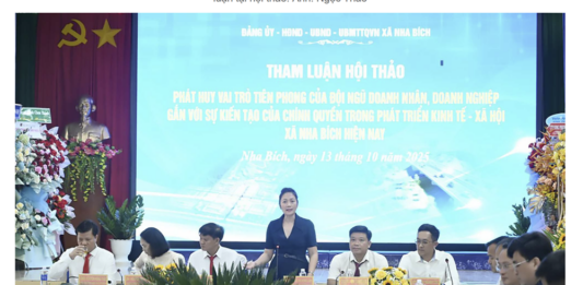 Chủ trì hội thảo đối thoại với doanh nghiệp của xã Nha Bích – Đồng Nai Phục vụ cộng đồng