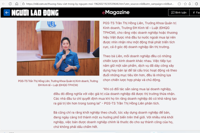 PGS. TS. Tran Thi Hong Lien