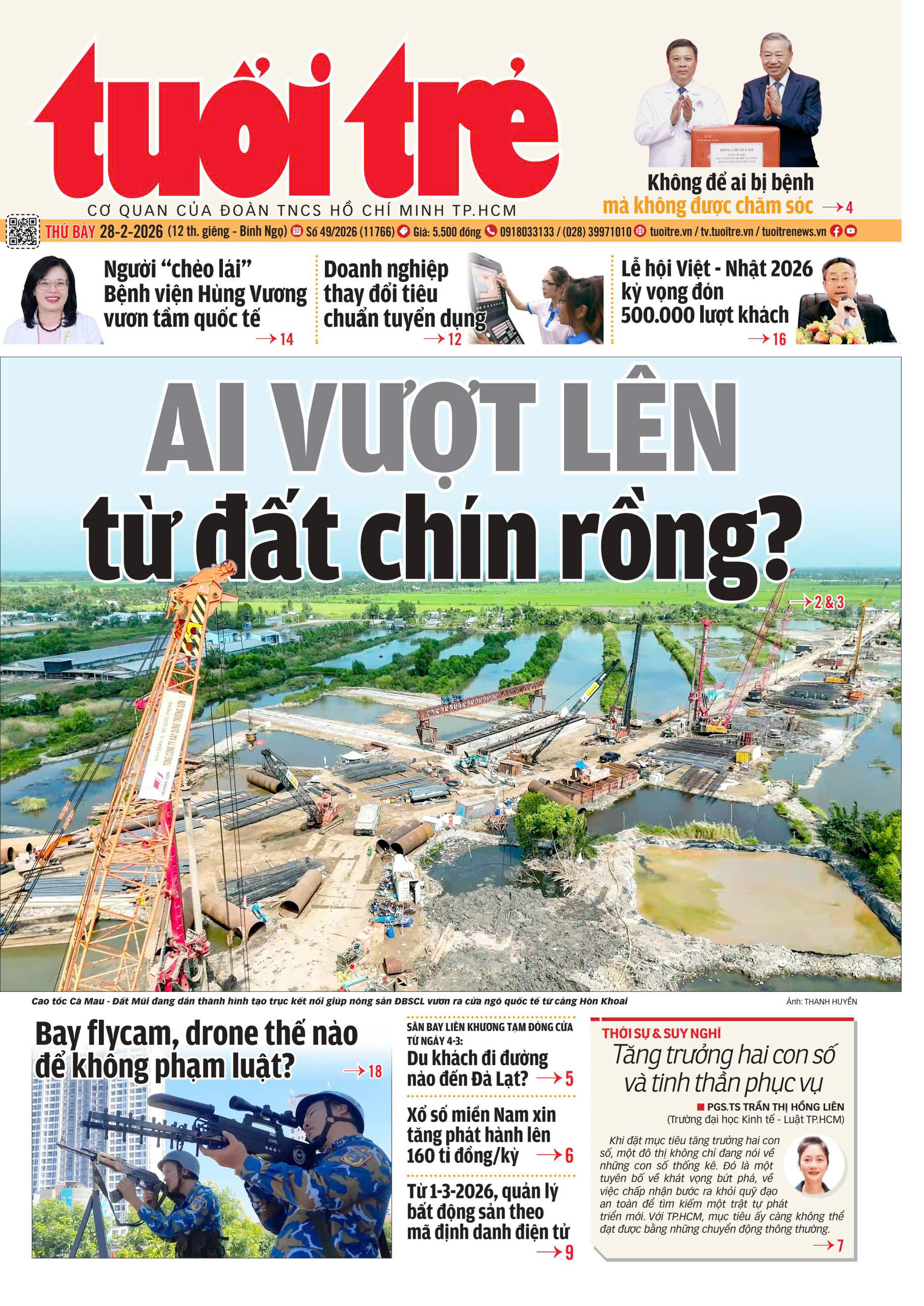 Tang truong hai con so