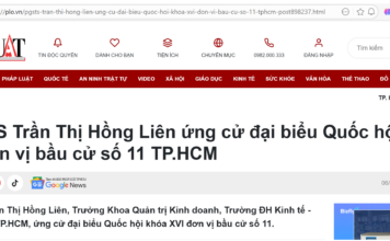 Bầu cử Quốc hội 2026: PGS.TS Trần Thị Hồng Liên ứng cử đại biểu Quốc hội khóa XVI đơn vị bầu cử số 11 TP.HCM Bầu cử Quốc hội 2026