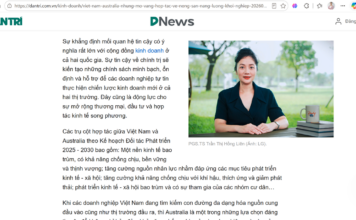 Trả lời phỏng vấn Báo Dân Trí: Việt Nam – Australia: Những “mỏ vàng” hợp tác về nông sản, năng lượng, khởi nghiệp Quan hệ hữu nghị Việt Nam - Australia