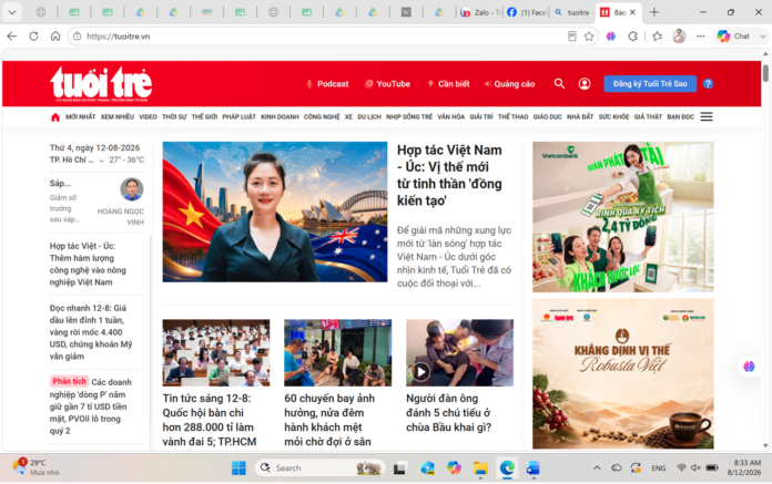 Hơp tác Việt Nam - Australia Hơp tác Việt Nam - Australia